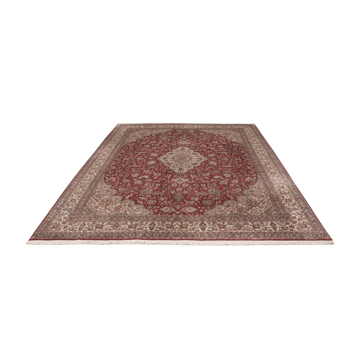 Silk Rug - Kashmir Silk - 332 x 245 cm - red