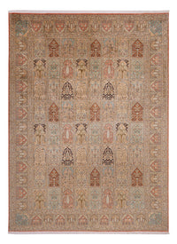 Silk Rug - Kashmir Silk - 381 x 273 cm - dark beige