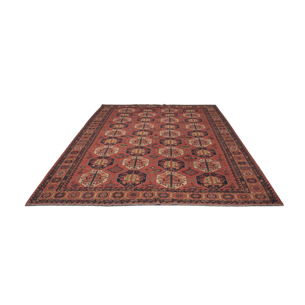 Kelim Rug - Oriental - Soumak - 348 x 272 cm - dark red