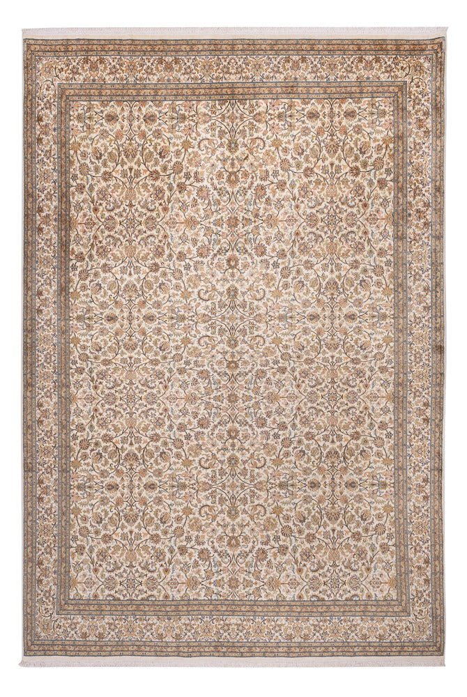 Silk Rug - Kashmir Silk - 356 x 245 cm - beige