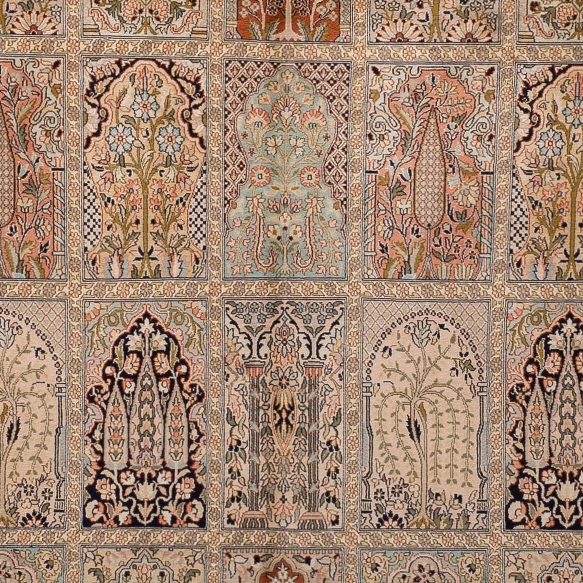 Silk Rug - Kashmir Silk - 324 x 238 cm - beige