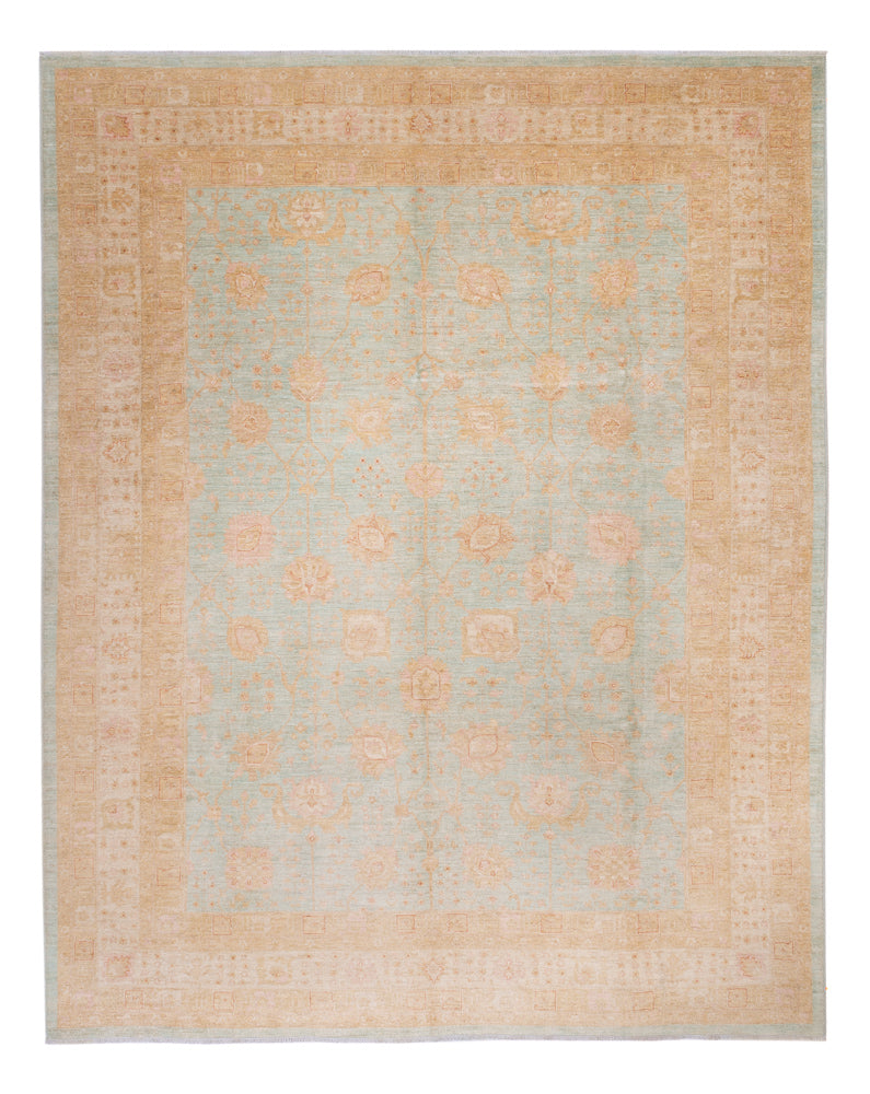 Ziegler Rug - 394 x 309 cm - light blue