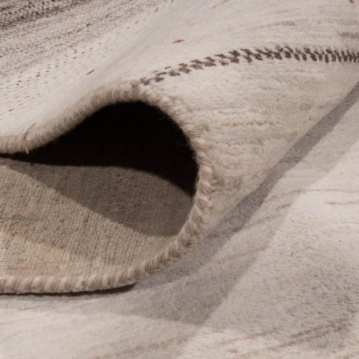 Gabbeh Rug - Loribaft Indus - 396 x 300 cm - taupe