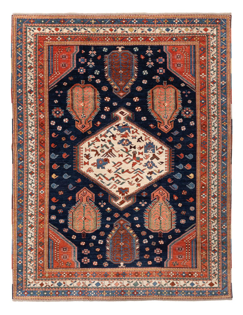 Ziegler Rug - Kazak - 367 x 270 cm - dark blue