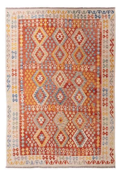 Kilim Maimana Rug 207x292cm - Wool Rug - multicolored