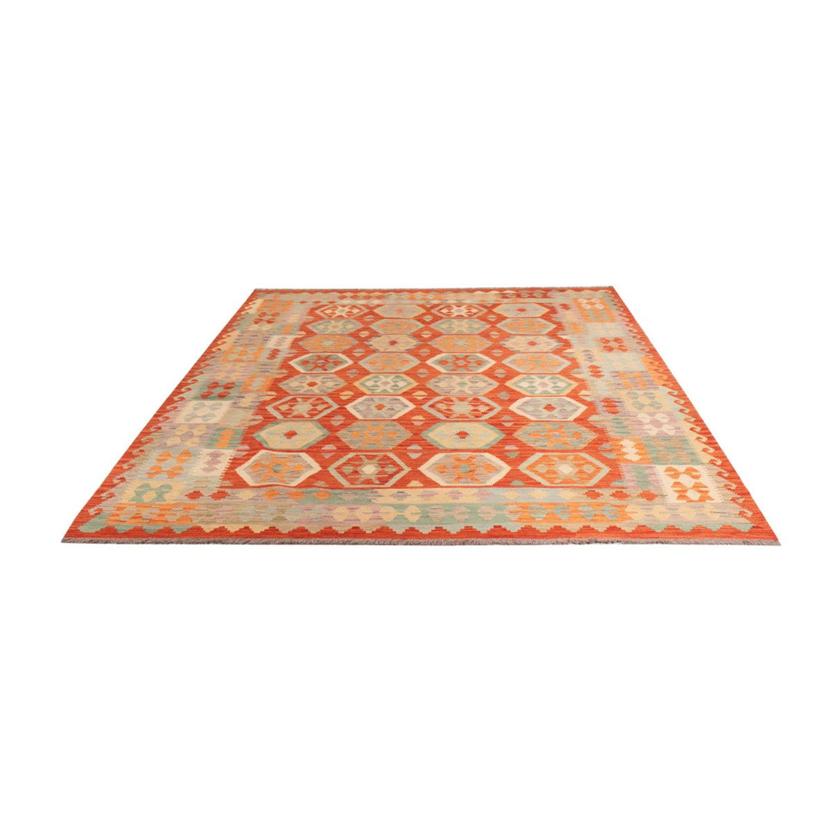Kelim Rug - Splash - 298 x 206 cm - multicolored
