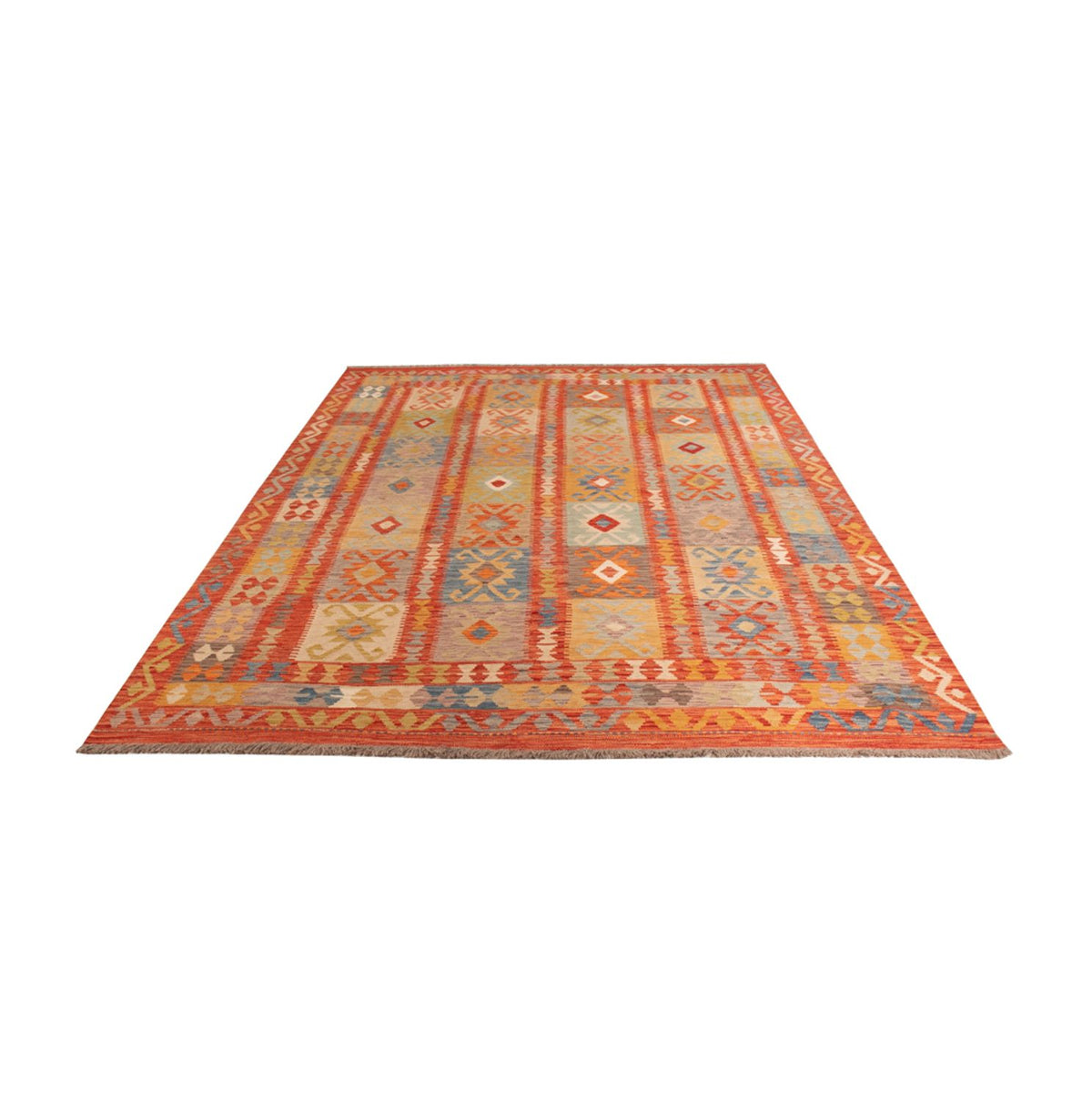 Kelim Rug - Splash - 298 x 197 cm - multicolored
