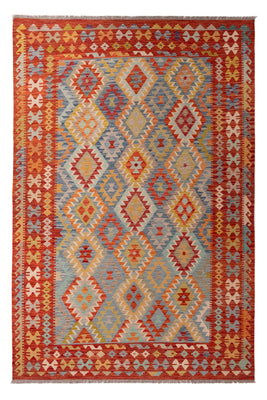 Kelim Rug - Splash - 295 x 196 cm - multicolored