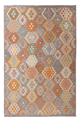 Kelim Rug - Splash - 298 x 199 cm - multicolored