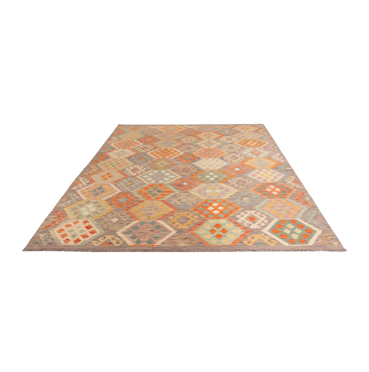 Kelim Rug - Splash - 298 x 199 cm - multicolored