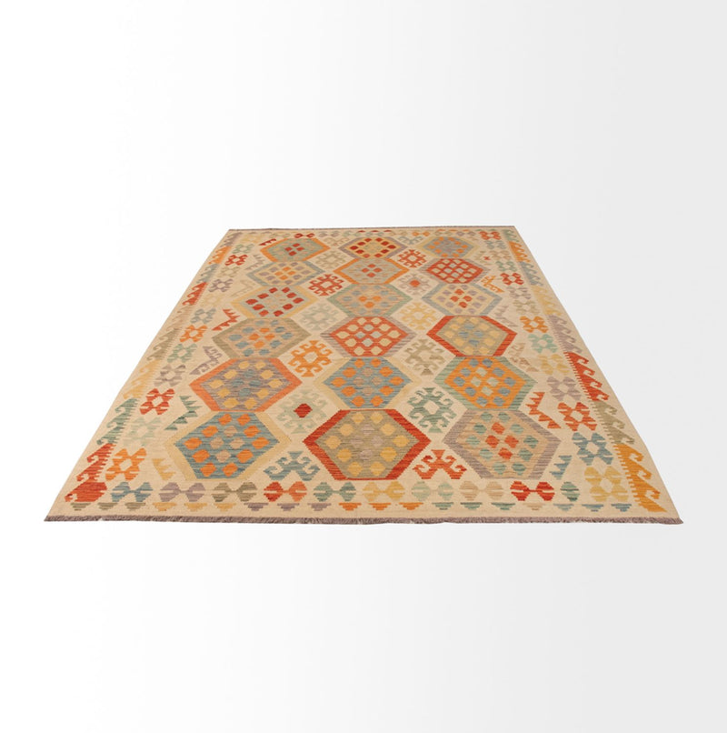 Kelim Rug - Splash - 310 x 193 cm - multicolored