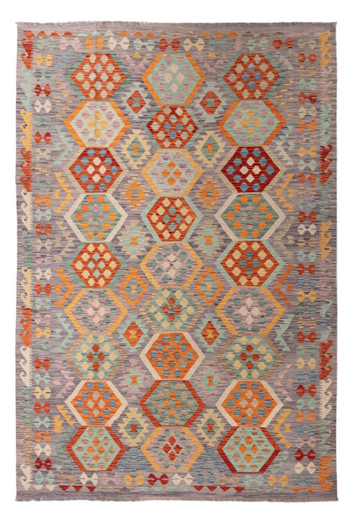 Kilim Maimana Rug 200x296cm - Wool Rug - multicolored