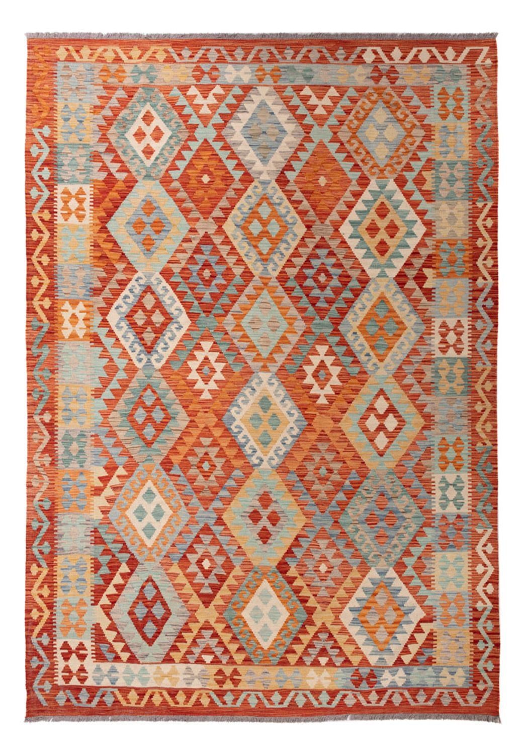 Kelim Rug - Splash - 291 x 201 cm - multicolored