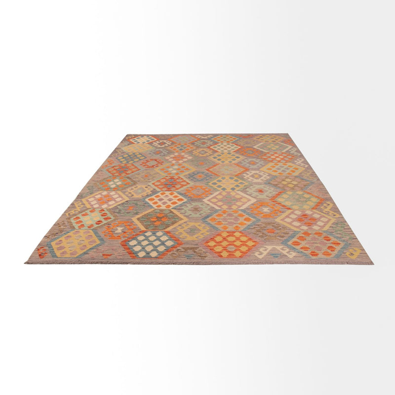 Kelim Rug - Splash - 296 x 205 cm - multicolored