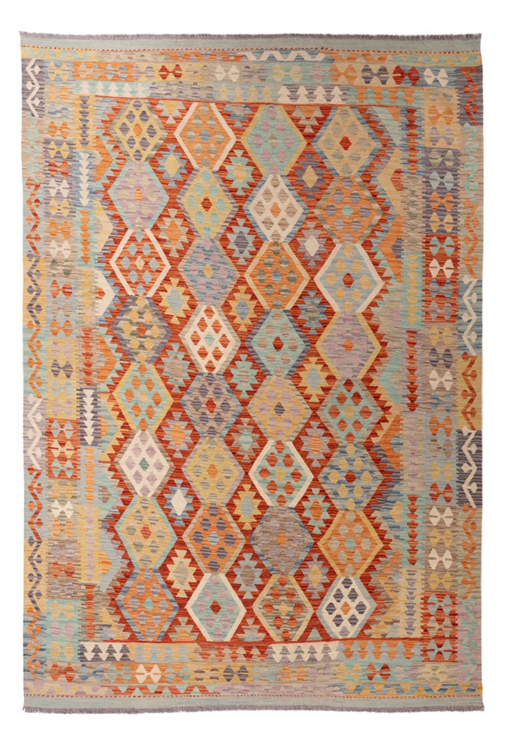Kelim Rug - Splash - 299 x 209 cm - multicolored