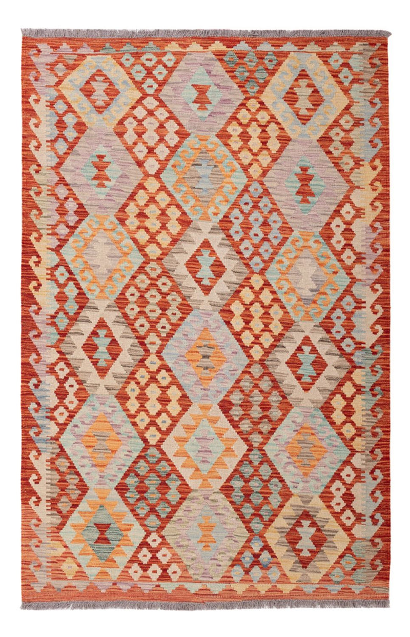 Kelim Rug - Splash - 187 x 127 cm - multicolored