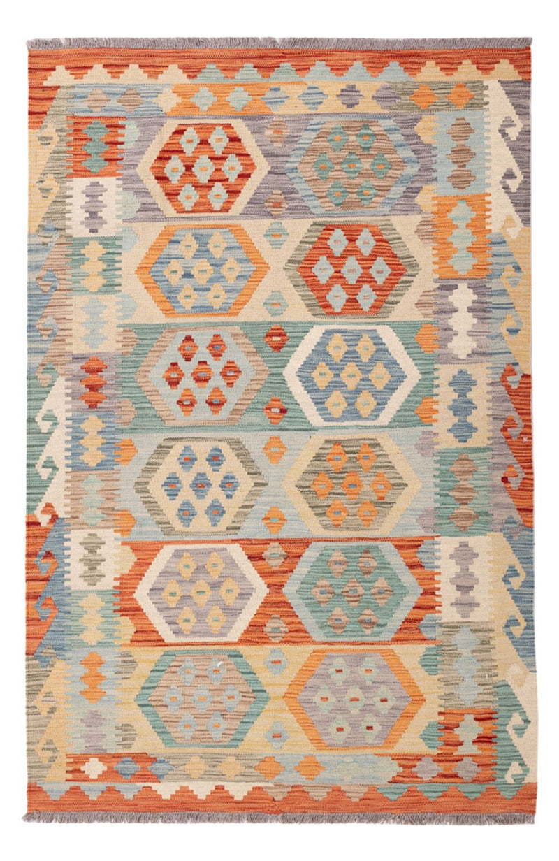 Kelim Rug - Splash - 187 x 119 cm - multicolored