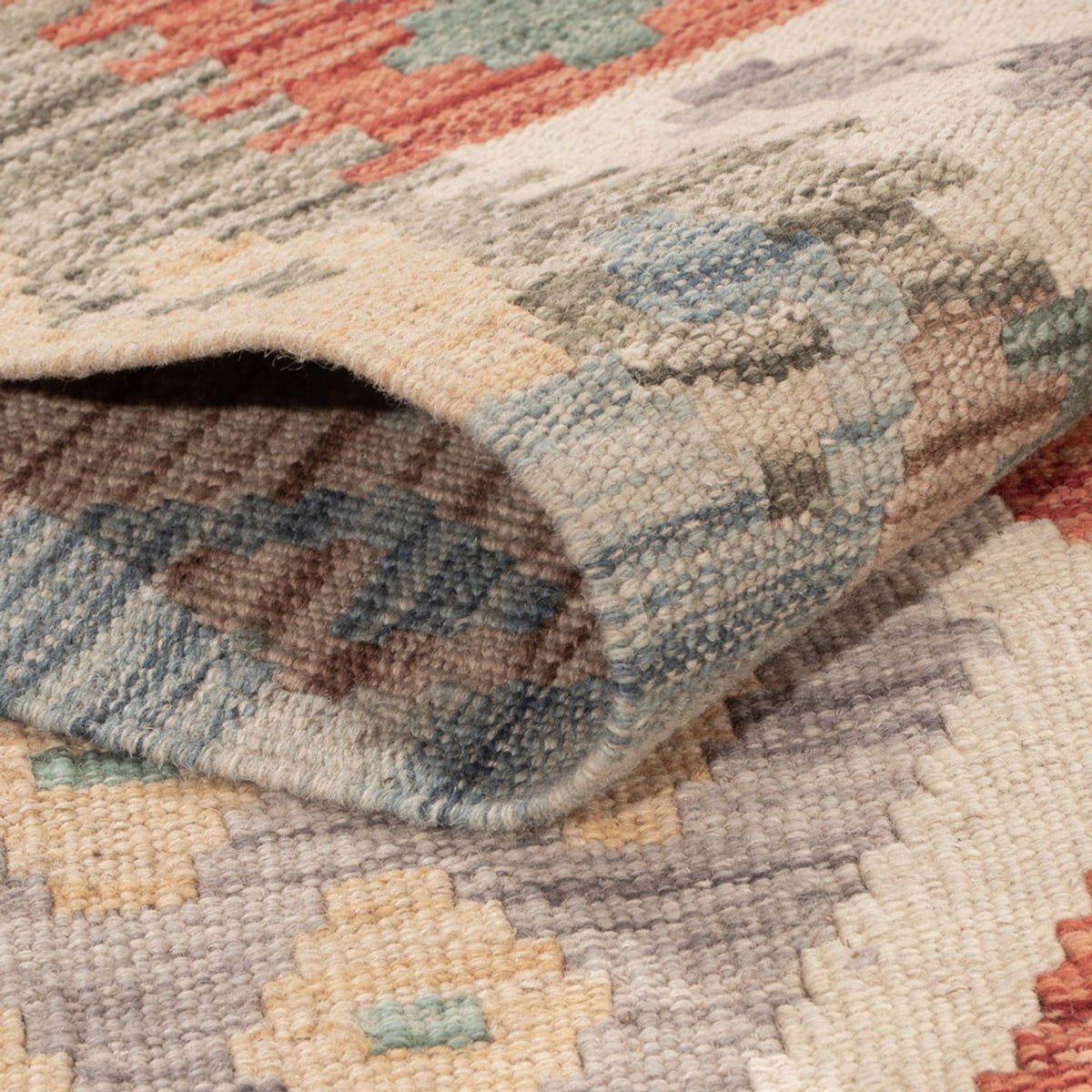 Kelim Rug - Splash - 187 x 119 cm - multicolored