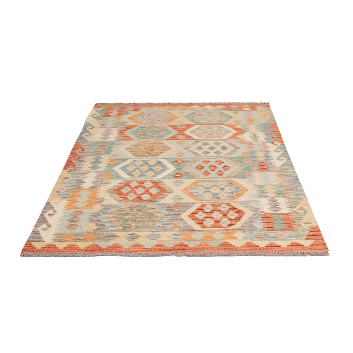 Kelim Rug - Splash - 187 x 119 cm - multicolored