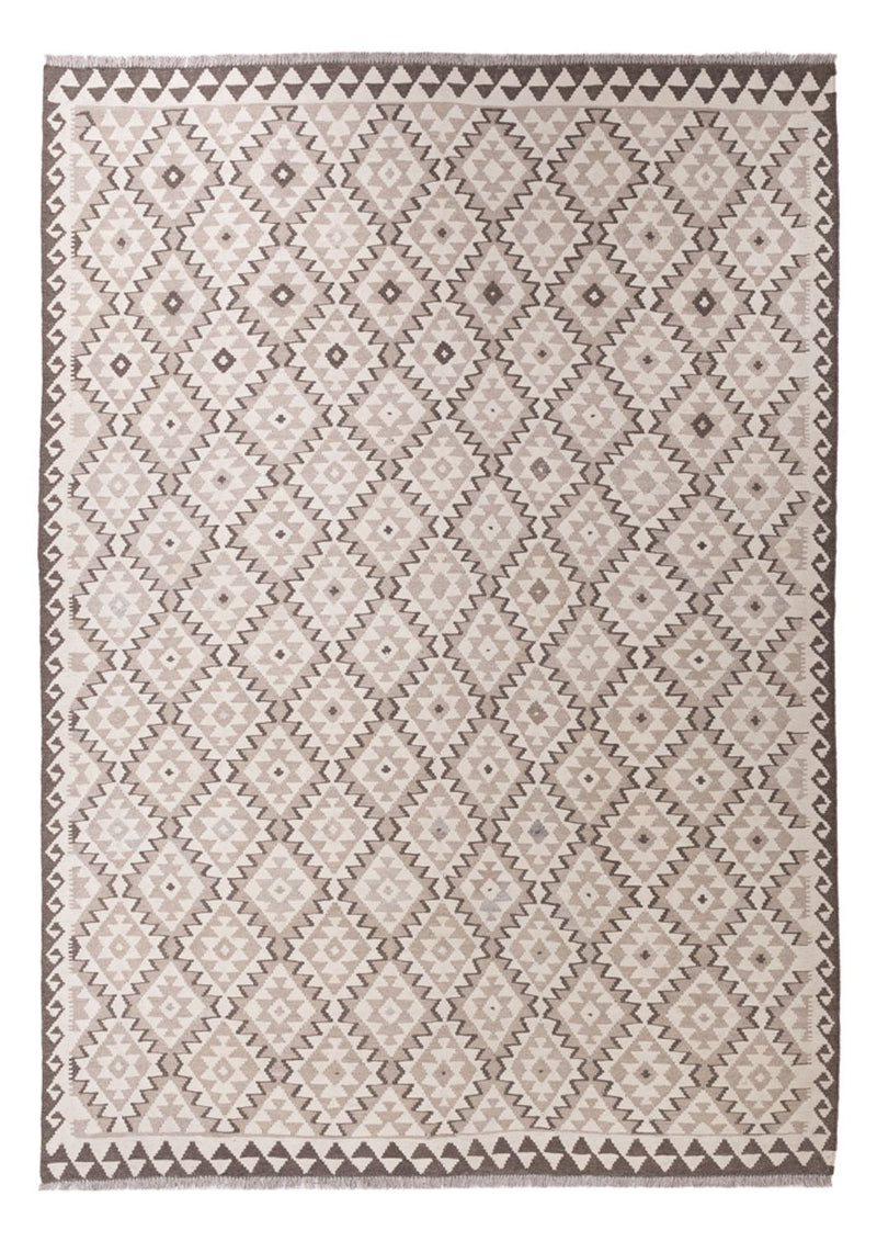 Kelim Rug - Splash - 291 x 208 cm - light grey