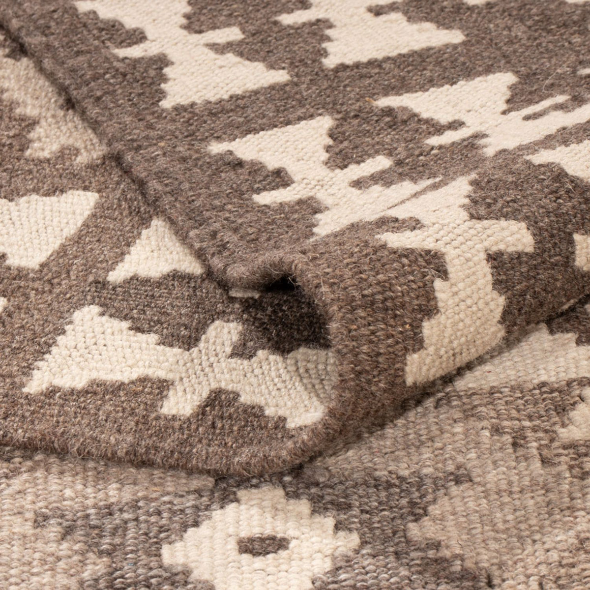 Kelim Rug - Splash - 293 x 198 cm - light grey