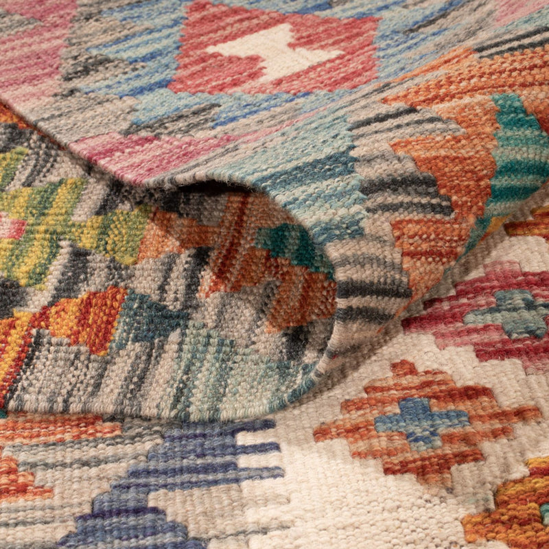 Kelim Rug - Splash - 301 x 203 cm - multicolored