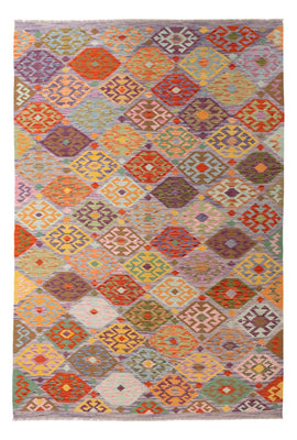 Kelim Rug - Splash - 292 x 204 cm - multicolored
