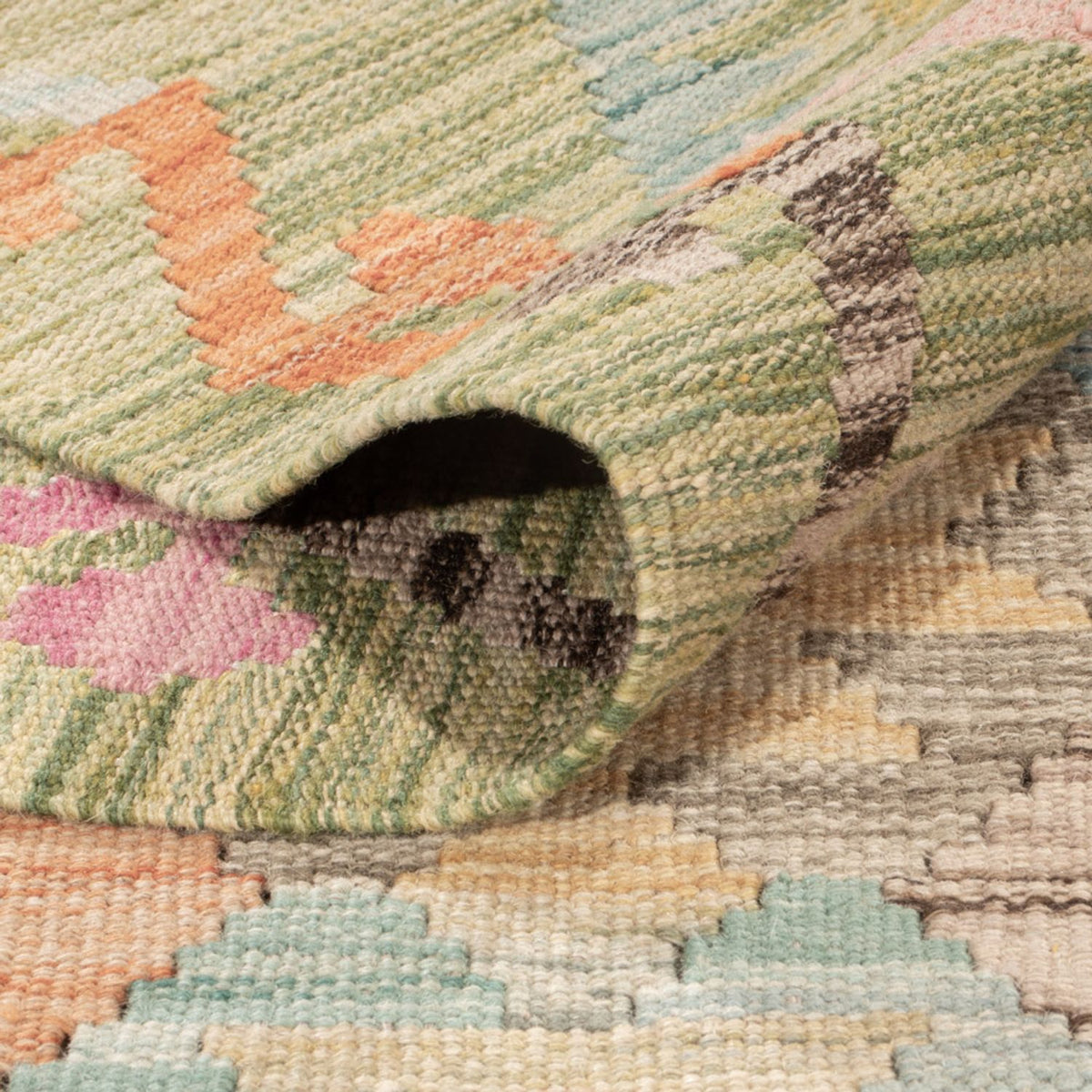 Kelim Rug - Splash - 181 x 120 cm - multicolored