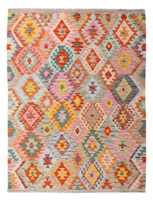 Kelim Rug - Splash - 171 x 133 cm - multicolored