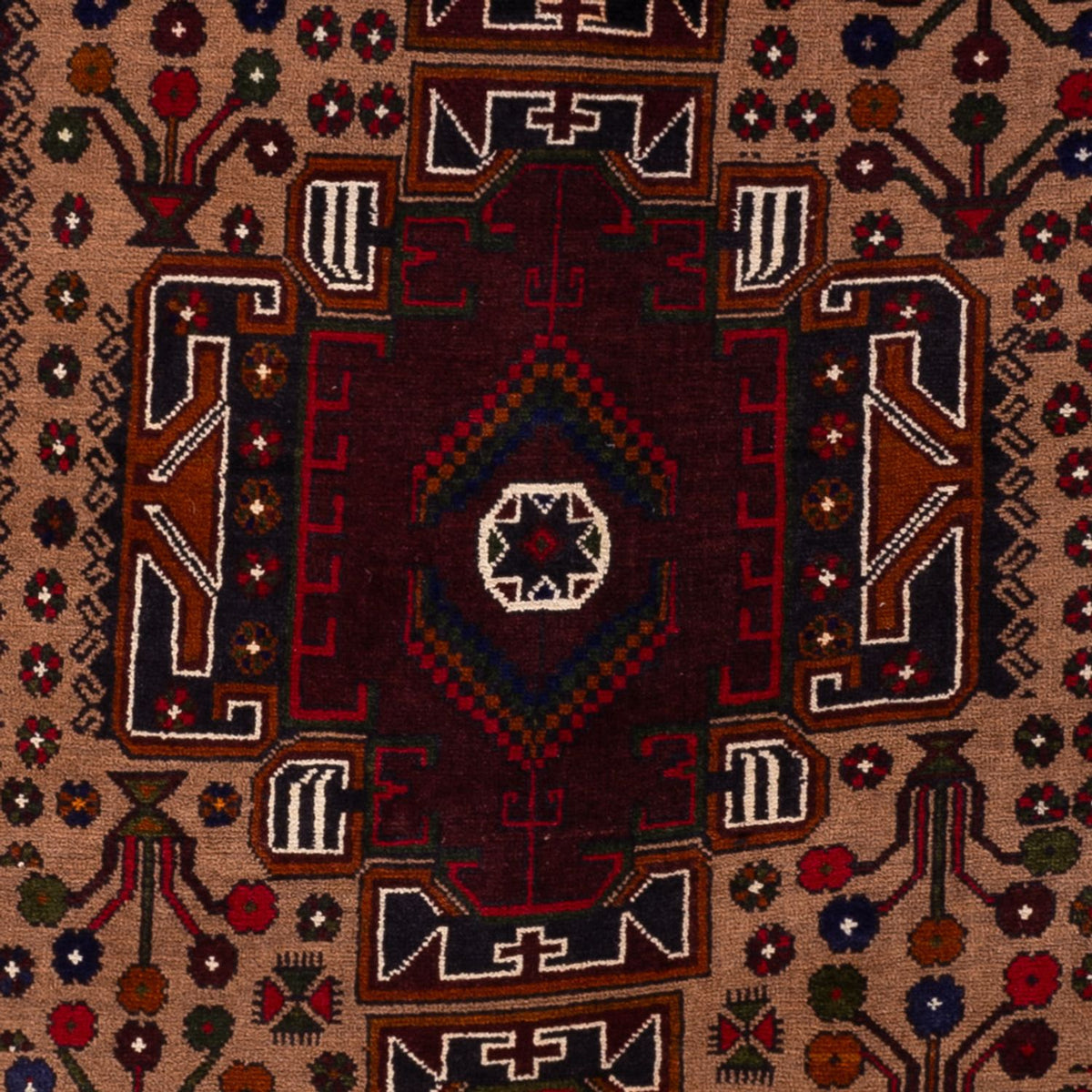 Runner Belutsch Rug - 209 x 107 cm - rust