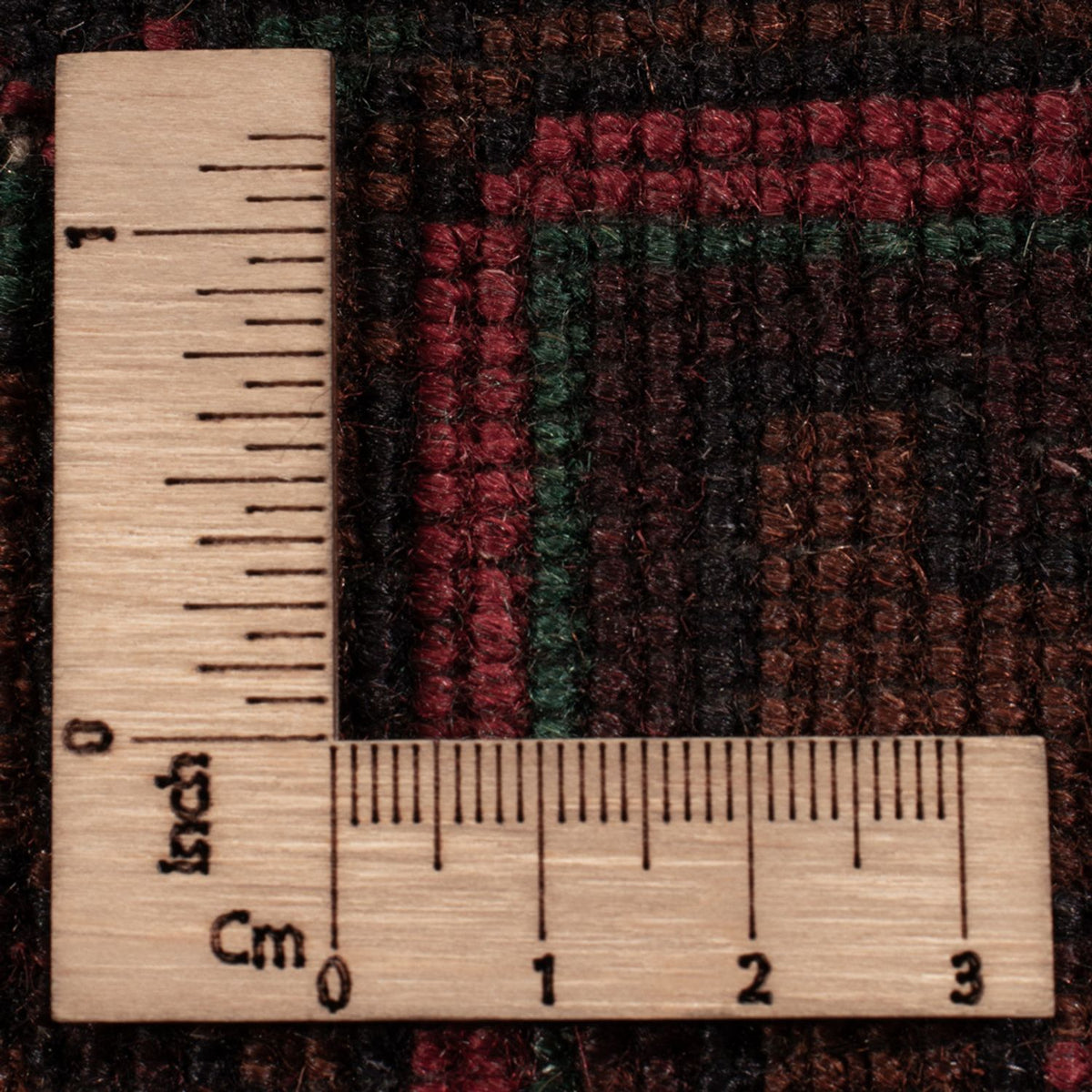 Runner Belutsch Rug - 222 x 103 cm - dark red