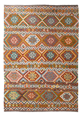 Kelim Rug - Splash - 304 x 209 cm - multicolored
