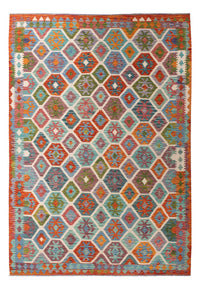 Kelim Rug - Splash - 296 x 204 cm - multicolored