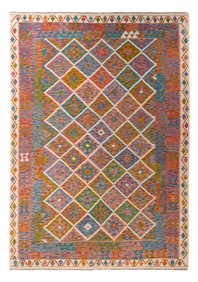 Kelim Rug - Splash - 290 x 200 cm - multicolored