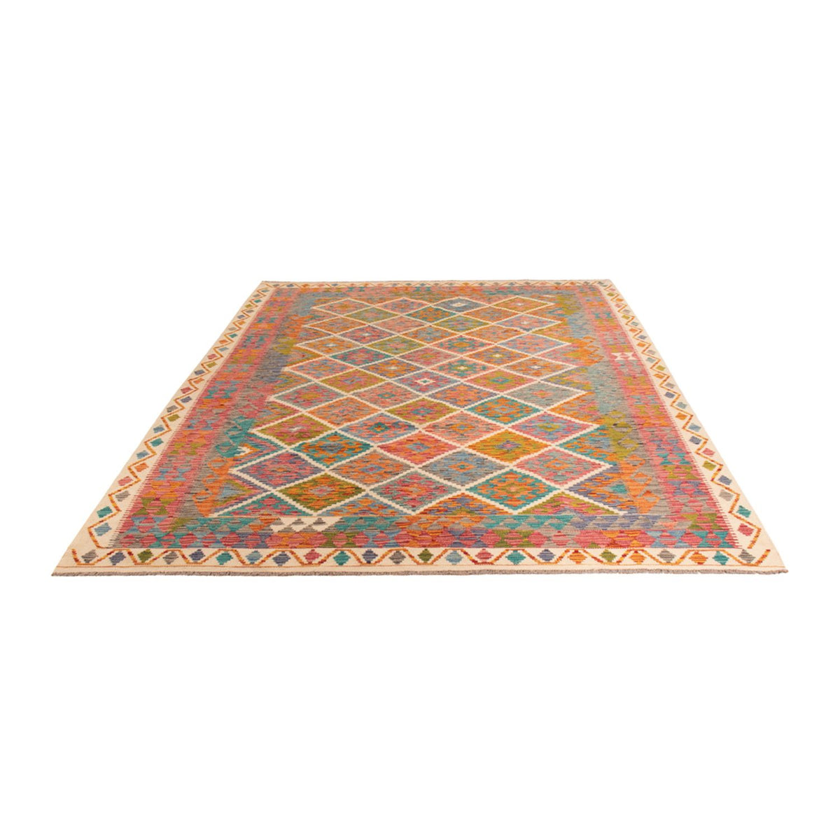 Kelim Rug - Splash - 290 x 200 cm - multicolored