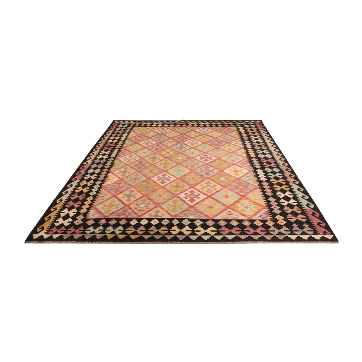 Kelim Rug - Splash - 299 x 206 cm - multicolored