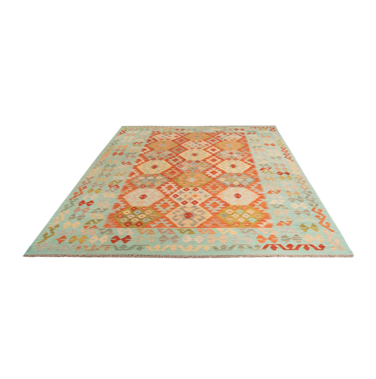 Kelim Rug - Splash - 305 x 195 cm - multicolored
