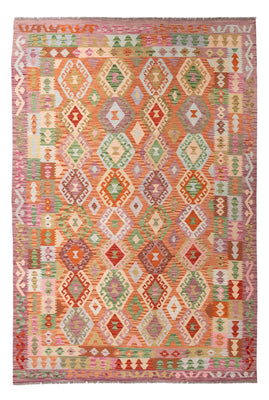 Kelim Rug - Splash - 304 x 205 cm - multicolored
