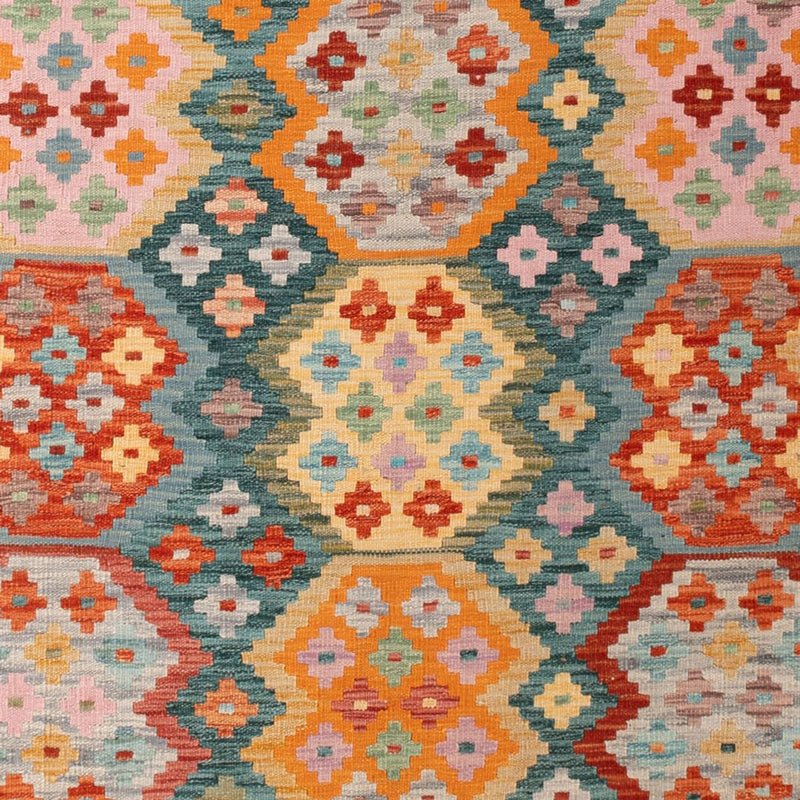 Kelim Rug - Splash - 294 x 206 cm - multicolored