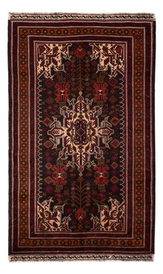 Belutsch Rug - 188 x 112 cm - dark red