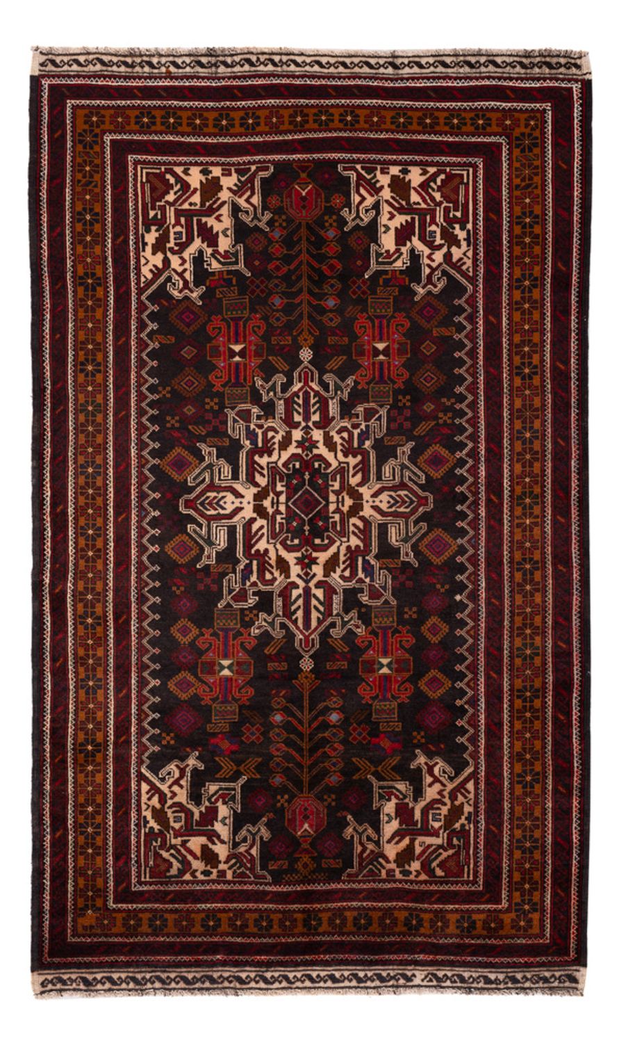 Belutsch Rug - 188 x 112 cm - dark red