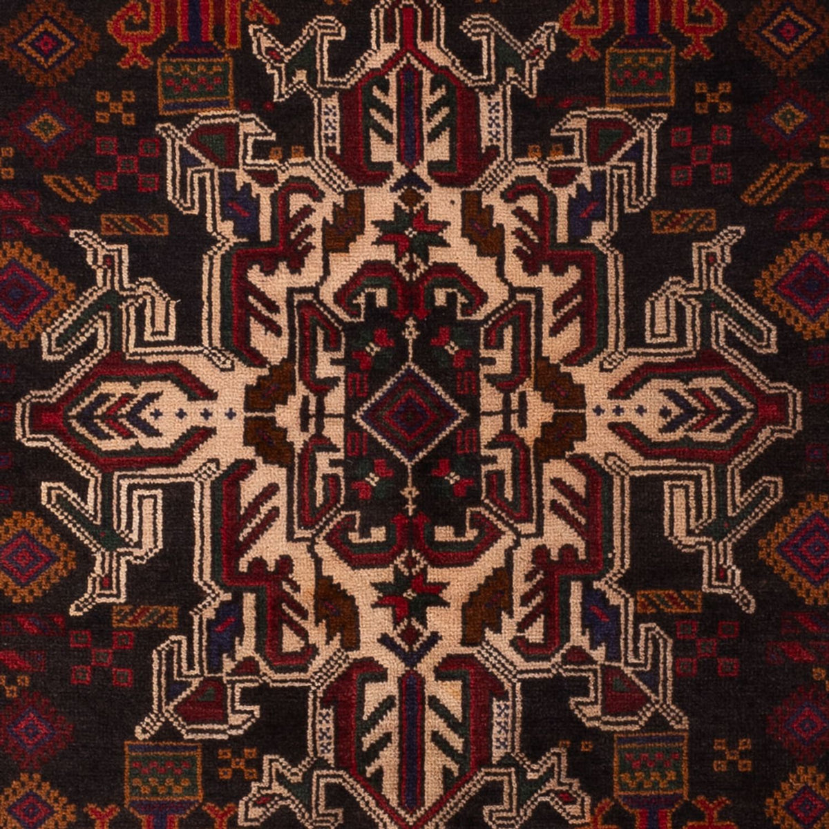 Belutsch Rug - 188 x 112 cm - dark red