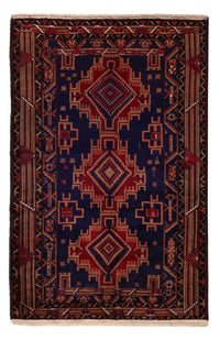 Belutsch Rug - 200 x 122 cm - dark red