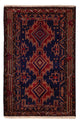 Belutsch Teppich - 200 x 122 cm - dunkelrot