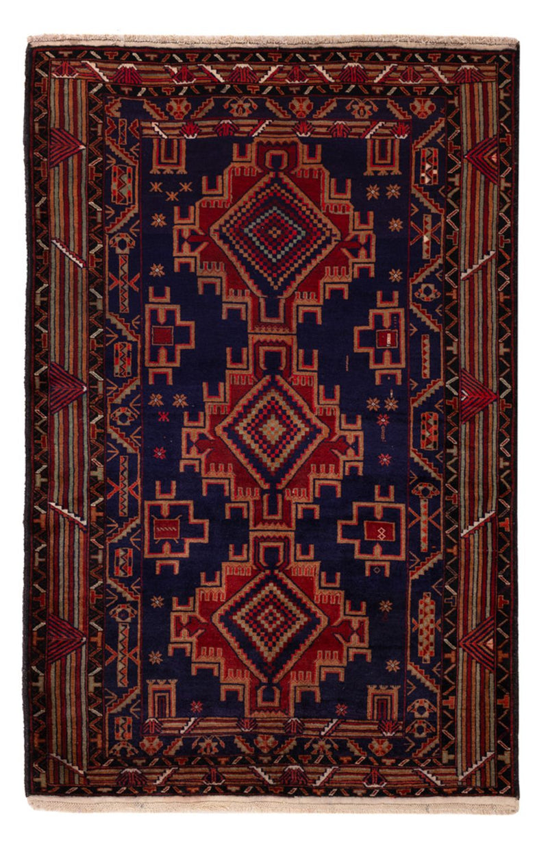Belutsch Rug - 200 x 122 cm - dark red