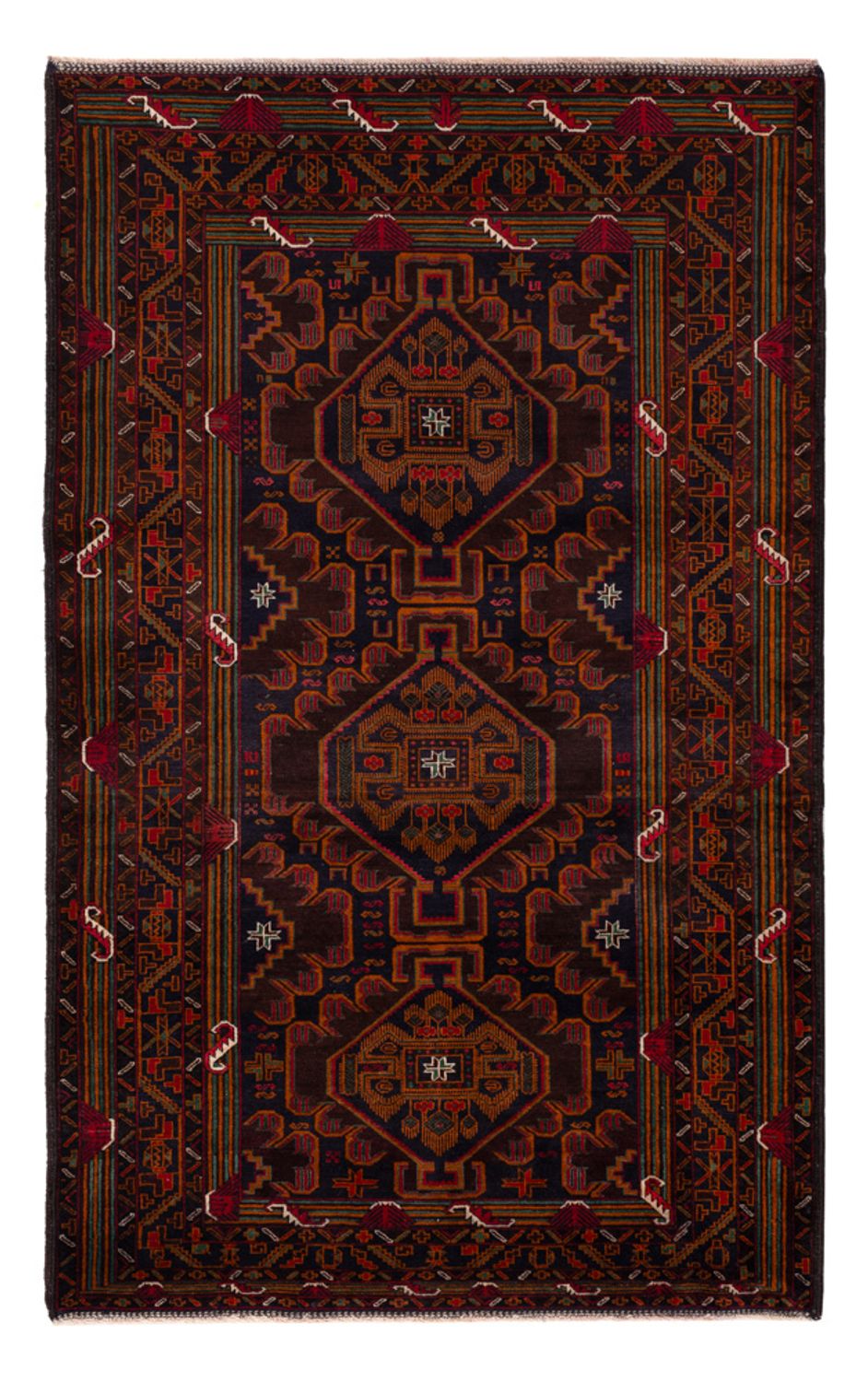 Belutsch Rug - 213 x 128 cm - dark red