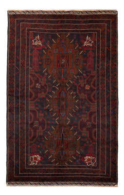 Belutsch Rug - 195 x 120 cm - dark red