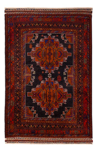 Belutsch Rug - 193 x 130 cm - dark red