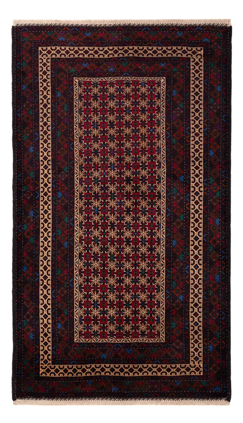 Runner Belutsch Rug - 200 x 114 cm - dark red