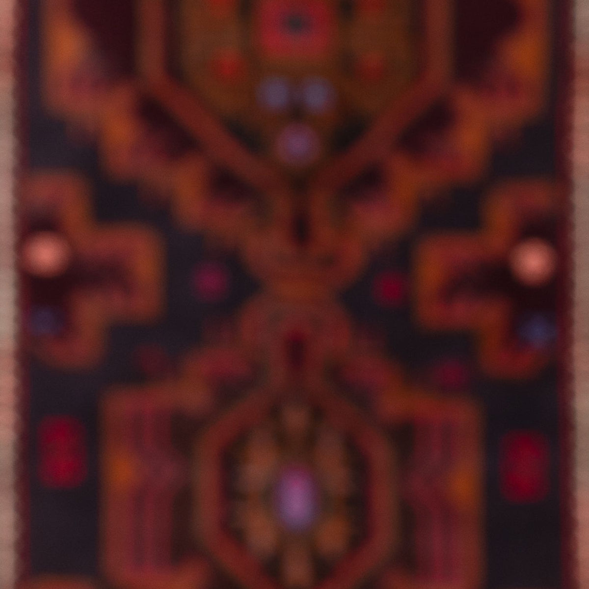 Runner Belutsch Rug - 227 x 129 cm - dark red